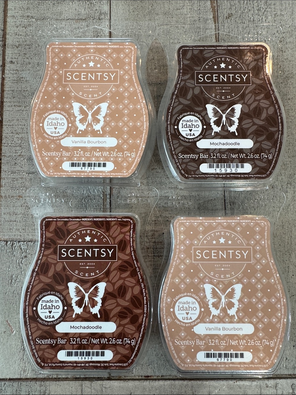 Scentsy Wax Bar Set - Brown, Tan